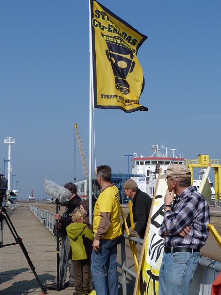 20.April 2011 0017.JPG - Filmaufnahmen des NDR zum Thema CCS Gesetzentwurf - 20. April 2011 Dagebüll